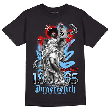 Travis Scott x Jordan 4 Retro 'Cactus Jack' DopeSkill T-Shirt Juneteenth Graphic Streetwear - Black 