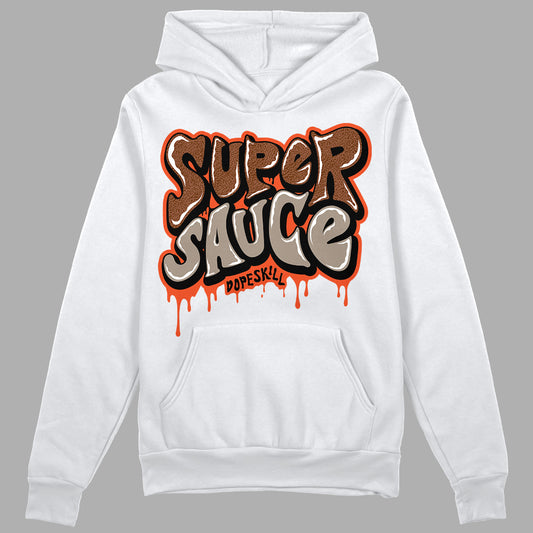 Desert Elephant 3s DopeSkill Hoodie Super Sauce Graphic - White 