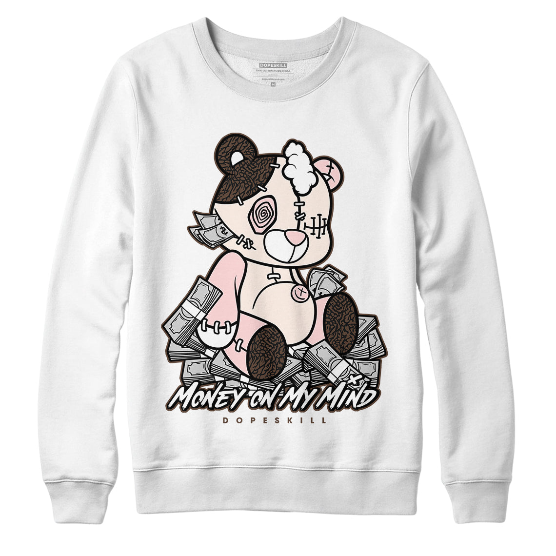 Jordan 3 Neapolitan DopeSkill Sweatshirt MOMM Bear Graphic