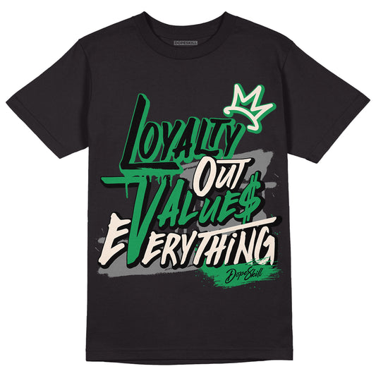 Jordan 2 Retro Lucky Green DopeSkill T-Shirt LOVE  Graphic Streetwear - Black 