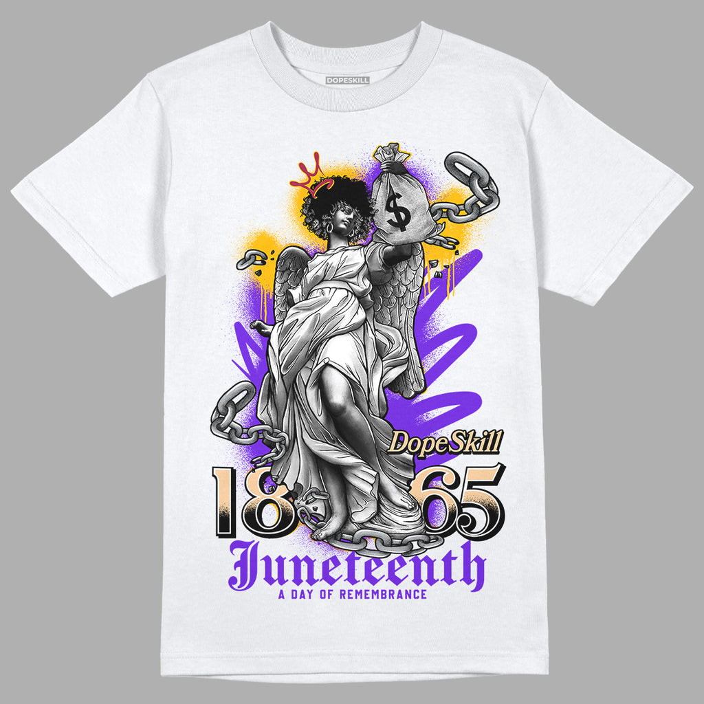 Afrobeats 7s SE DopeSkill T-Shirt Juneteenth Graphic - White
