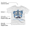 University Blue 6s DopeSkill Toddler Kids T-shirt Sneaker Bear Head Graphic