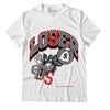 Jordan 4 Infrared DopeSkill T-Shirt Loser Lover Graphic - White 