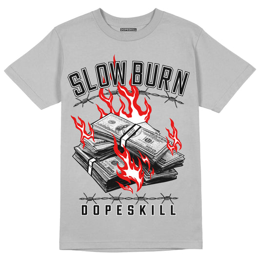 Black Metallic Chrome 6s DopeSkill Metallic Silver T-shirt Slow Burn Graphic