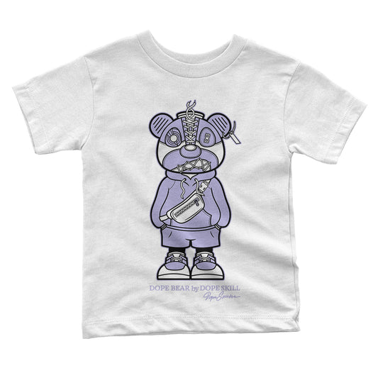 Pure Violet 11s Low DopeSkill Toddler Kids T-shirt Sneaker Bear Graphic