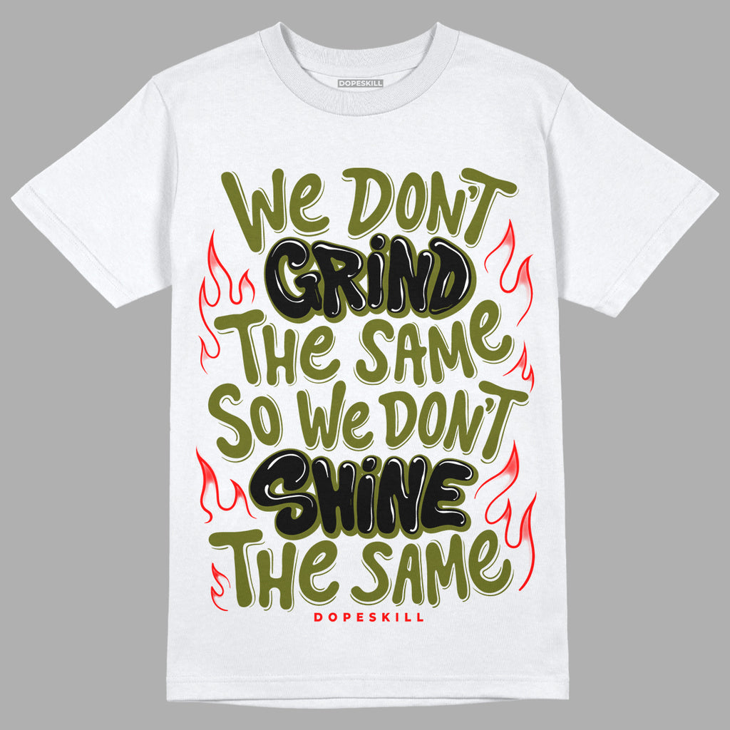 Travis Scott x Jordan 1 Low OG “Olive” DopeSkill T-Shirt Grind Shine Graphic Streetwear - White