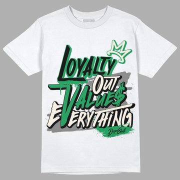 Jordan 2 Retro Lucky Green DopeSkill T-Shirt LOVE  Graphic Streetwear - White 