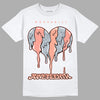 DJ Khaled x Jordan 5 Retro ‘Crimson Bliss’ DopeSkill T-Shirt Juneteenth Heart Graphic Streetwear - White 