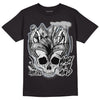 Black Metallic Chrome 6s DopeSkill T-Shirt MOMM Skull Graphic - Black