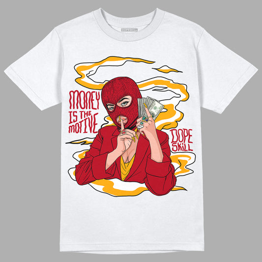 Cardinal 7s DopeSkill T-Shirt Money Is The Motive Graphic - White 