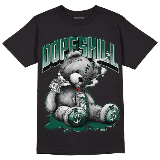 Lottery Pack Malachite Green Dunk Low DopeSkill T-Shirt Sick Bear Graphic - Black