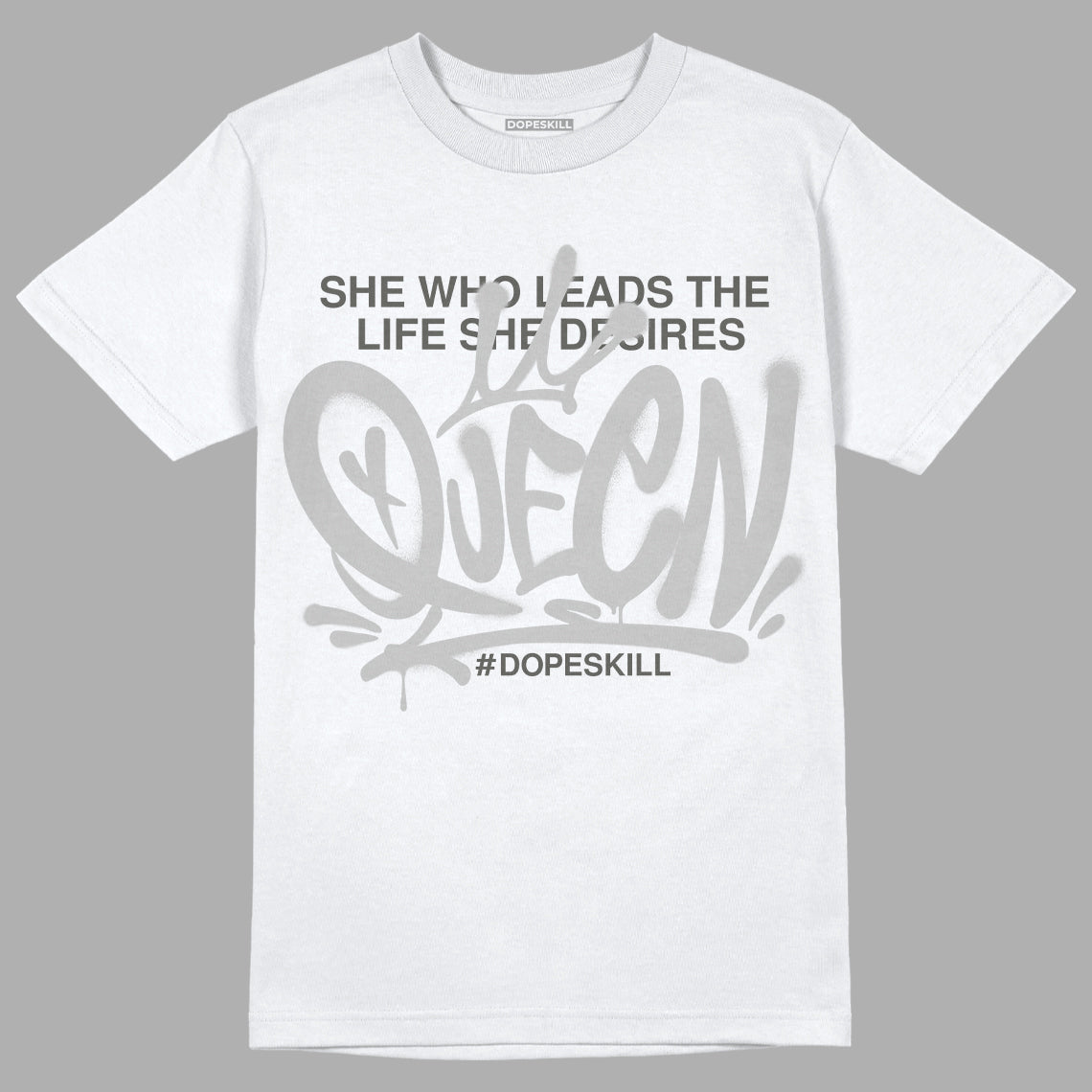 Jordan 4 Retro SE Craft Photon Dust DopeSkill T-Shirt Queen  Graphic Streetwear  - White