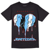 Travis Scott x Jordan 4 Retro 'Cactus Jack' DopeSkill T-Shirt Juneteenth Heart Graphic Streetwear - Black 