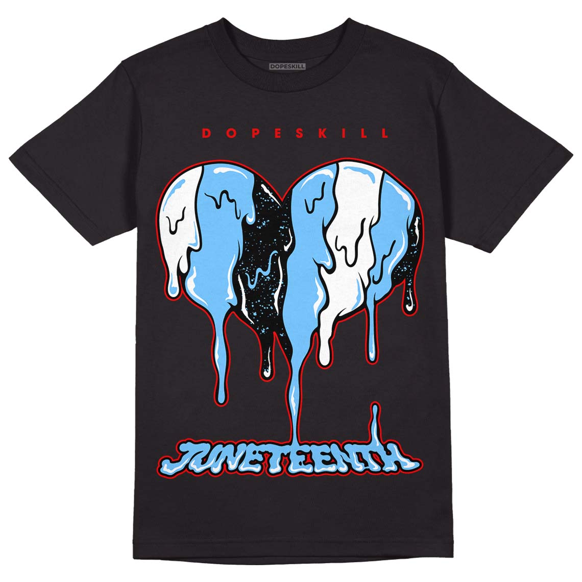 Cactus Jack 4s DopeSkill T-Shirt Juneteenth Heart Graphic – DOPESKILL®