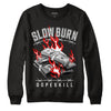 Black Metallic Chrome 6s DopeSkill Sweatshirt Slow Burn Graphic - Black