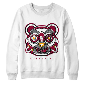 AJ 3 Cardinal Red DopeSkill Sweatshirt Robo Bear Graphic