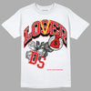 Dunk Low Gym Red DopeSkill T-Shirt Loser Lover Graphic - White 