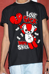 AJ 12 Twist DopeSkill T-Shirt Love Sick Graphic