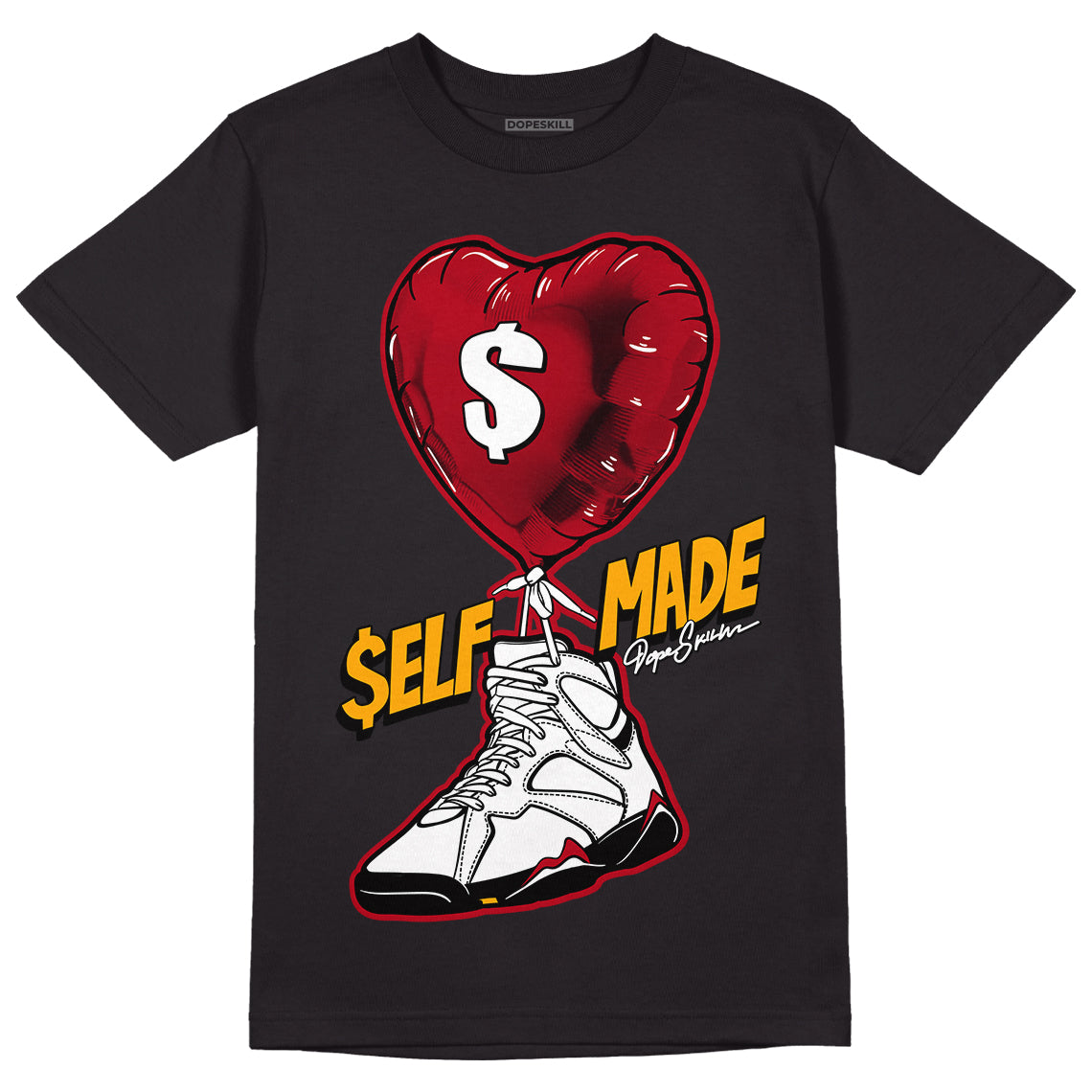 Cardinal 7s DopeSkill T-Shirt Self Made Graphic - Black 