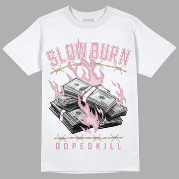 Dunk Low Teddy Bear Pink DopeSkill T-Shirt Slow Burn Graphic - White 