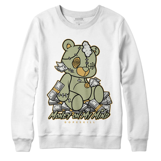 Jordan 5 Jade Horizon DopeSkill Sweatshirt MOMM Bear Graphic - White 