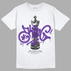 Jordan 3 Retro Dark Iris DopeSkill T-Shirt King Chess Graphic Streetwear - White