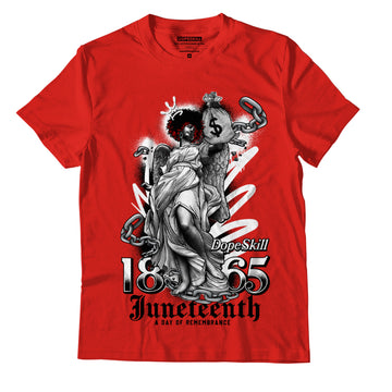 AJ 9 Chile Red DopeSkill Chile Red T-shirt Juneteenth Graphic