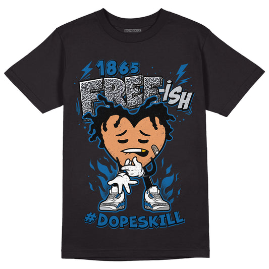 Jordan 3 Retro Wizards DopeSkill T-Shirt Free-ish Graphic Streetwear - Black
