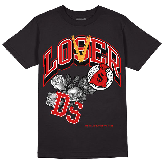 Dunk Low Gym Red DopeSkill T-Shirt Loser Lover Graphic - Black