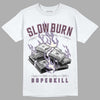 A Ma Maniére x Jordan 4 Retro ‘Violet Ore’ DopeSkill T-Shirt Slow Burn Graphic Streetwear - White 