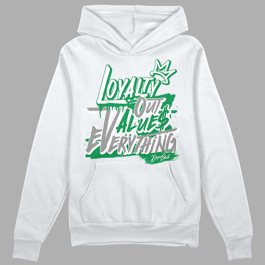 Jordan 3 WMNS “Lucky Green” DopeSkill Hoodie Sweatshirt LOVE Graphic Streetwear - White