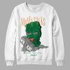 Nike SB x Jordan 4 “Pine Green” DopeSkill Sweatshirt Money Talks Graphic Streetwear - White