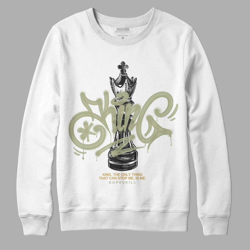 Jordan 5 Jade Horizon DopeSkill Sweatshirt King Chess Graphic Streetwear - WHite