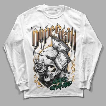 Safari Dunk Low DopeSkill Long Sleeve T-Shirt Money On My Mind Graphic - White 