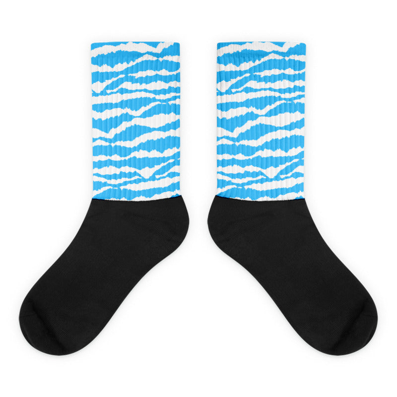 Abstract Tiger Sublimated Socks Match Jordan 12 8-Bit and Jordan 12 “Emoji”