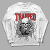 Jordan 13 Retro Playoffs DopeSkill Long Sleeve T-Shirt Trapped Halloween Graphic Streetwear - White 