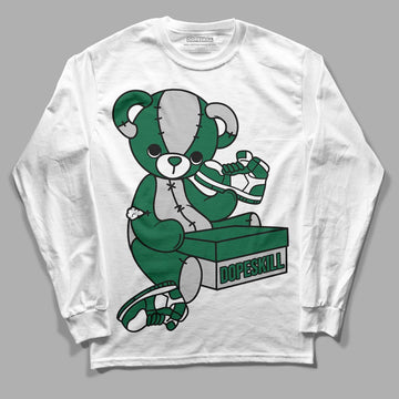  Gorge Green 1s DopeSkill Long Sleeve T-Shirt Sneakerhead BEAR Graphic - White 