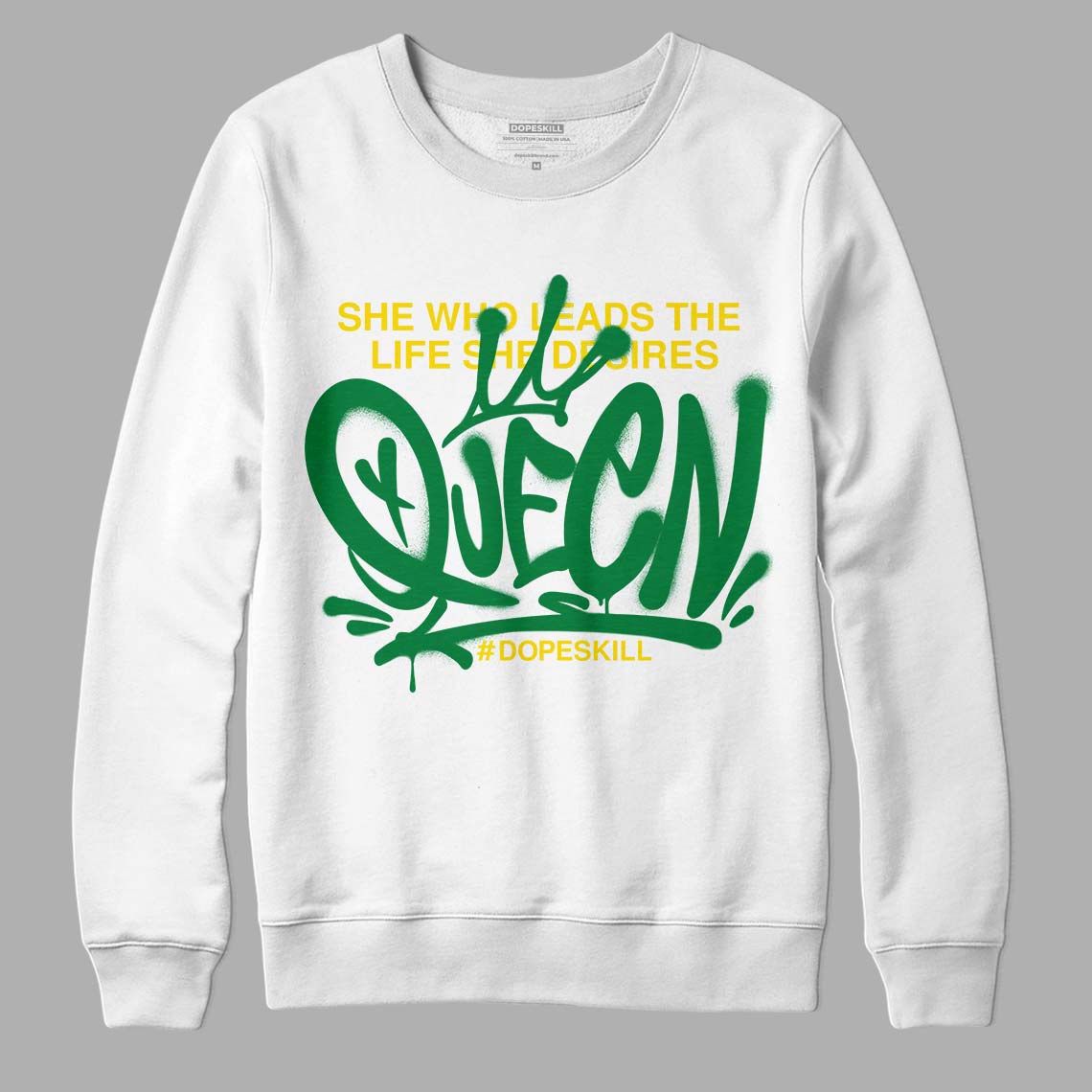 Dunk Low Reverse Brazil DopeSkill Sweatshirt Queen Graphic - White 