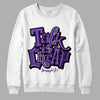 Court Purple 13s DopeSkill Sweatshirt Talk Is Chip Graphic - White 