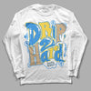 SB Dunk Low Homer DopeSkill Long Sleeve T-Shirt Drip Too Hard Graphic - White