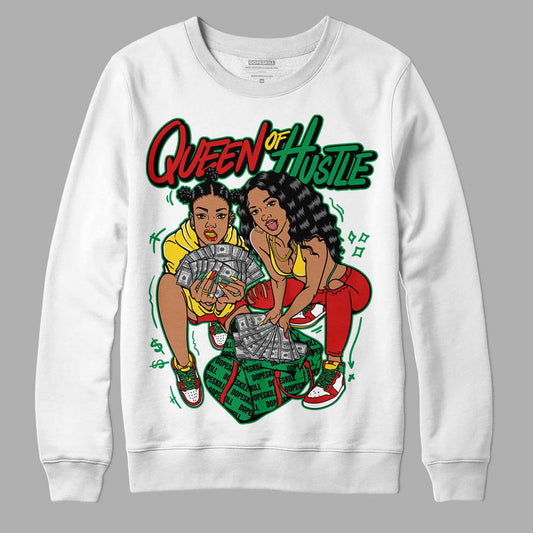 Black History Collection DopeSkill Sweatshirt Queen Of Hustle Graphic - White 