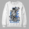 True Blue 1s DopeSkill Sweatshirt Juneteenth Graphic - White