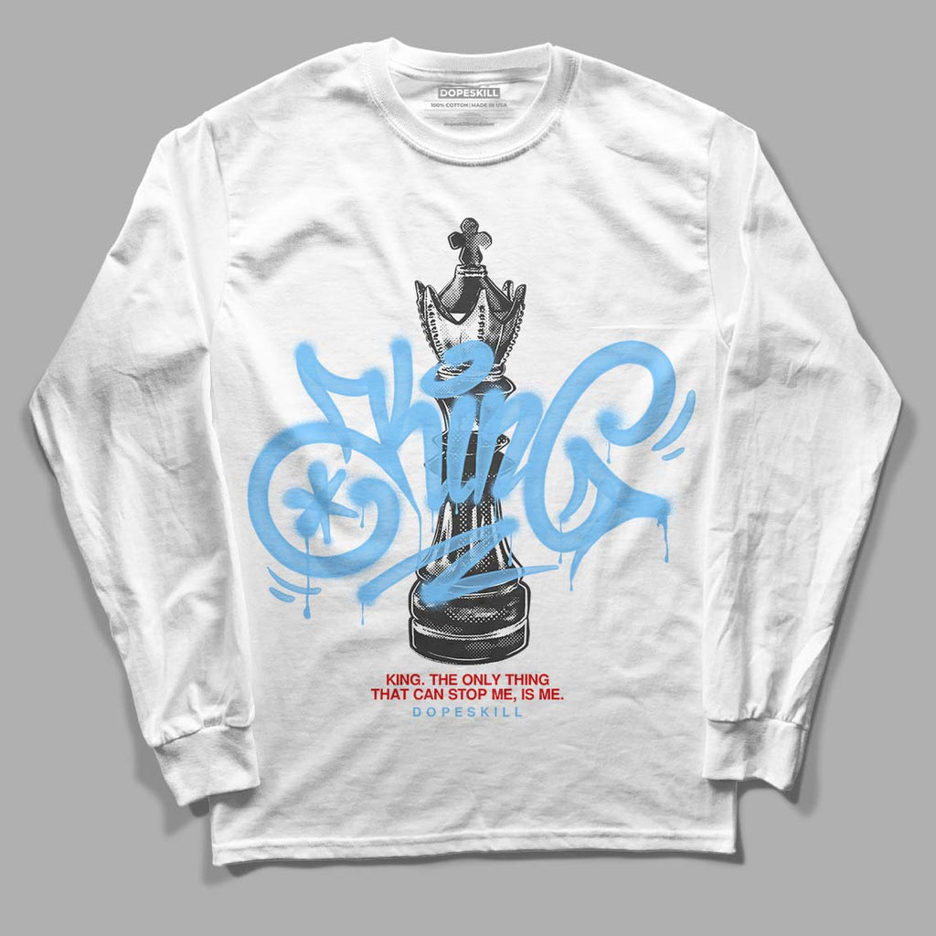Travis Scott x Jordan 4 Retro 'Cactus Jack' DopeSkill Long Sleeve T-Shirt King Chess Graphic Streetwear - White