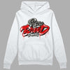 Fire Red 3s DopeSkill Hoodie Sweatshirt Rare Breed Type Graphic - White 