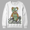 Jordan 4 Retro “Seafoam” DopeSkill Sweatshirt Greatest  Graphic Streetwear - White 