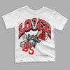 Cherry 11s  DopeSkill Toddler Kids T-shirt Loser Lover Graphic - White