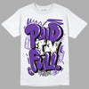 PURPLE Collection DopeSkill T-Shirt New Paid In Full Graphic - White 