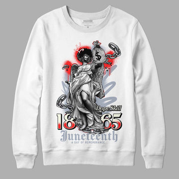 Jordan 3 Retro White Cement Reimagined DopeSkill Sweatshirt Juneteenth Graphic Streetwear - White