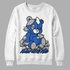 True Blue 1s DopeSkill Sweatshirt MOMM Bear Graphic - White