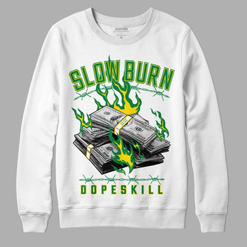 Dunk Low Reverse Brazil DopeSkill Sweatshirt Slow Burn Graphic - White